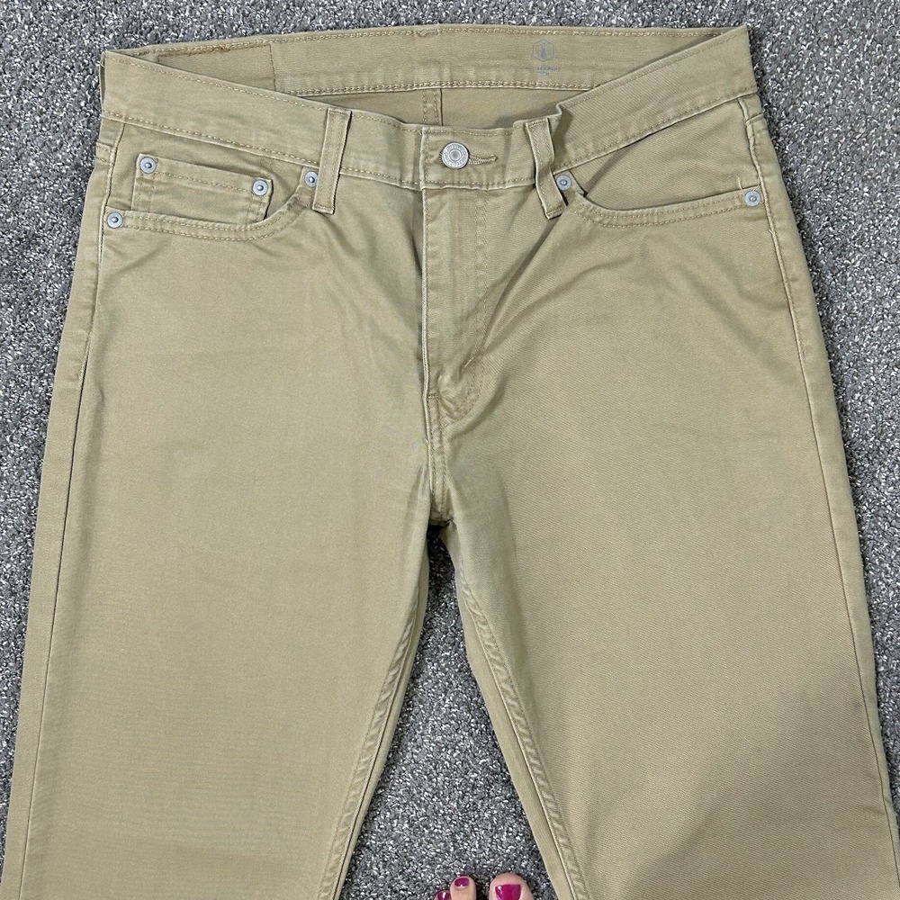 Levi's 511 Slim Fit Pants Men's 32x30 5-Pocket Khaki Tan Stretch $70 - Picture 4 of 10